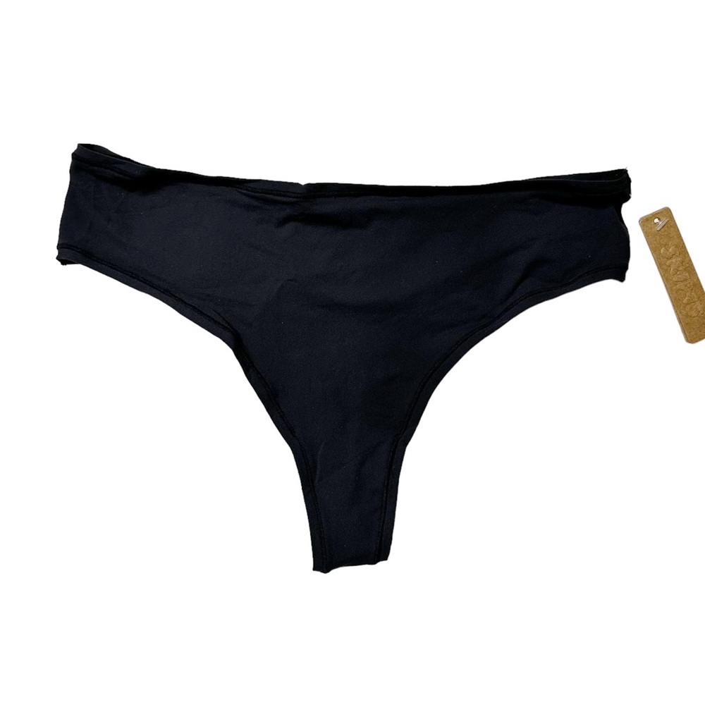 NWT Skims Fits Everybody Thong in Onyx Women’s L